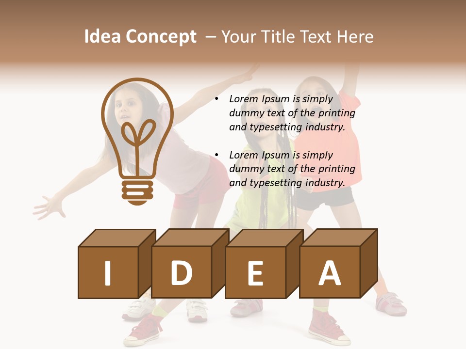 Caucasian Sporty School PowerPoint Template