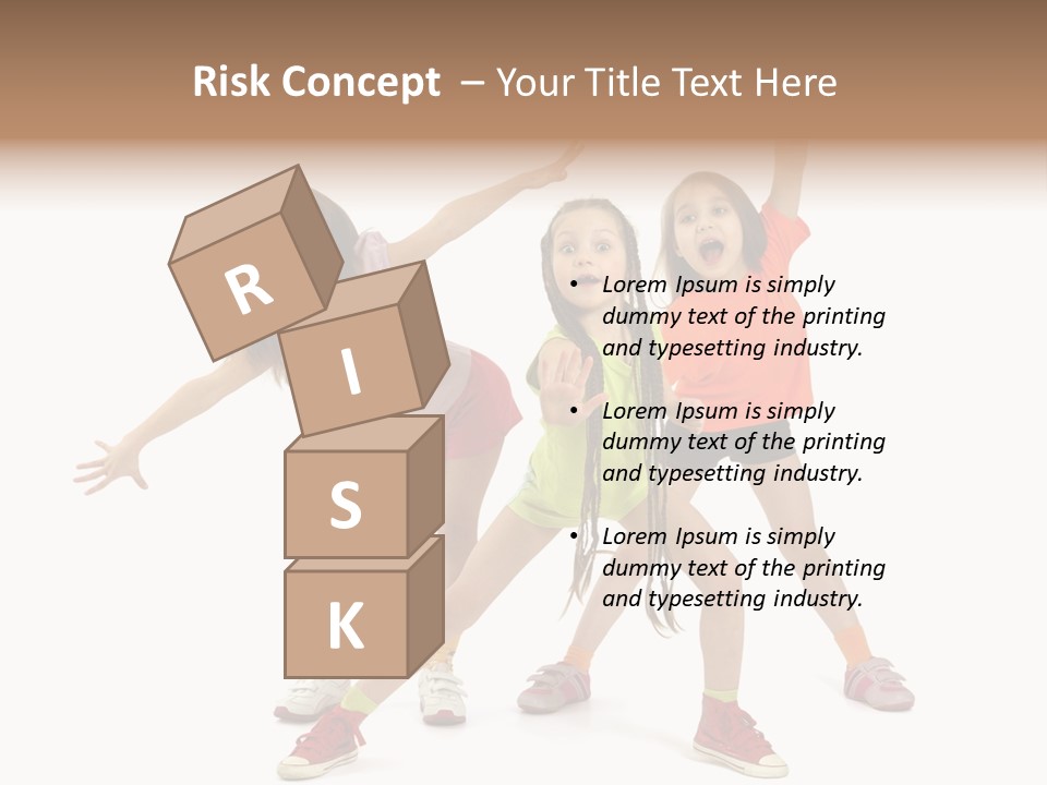 Caucasian Sporty School PowerPoint Template