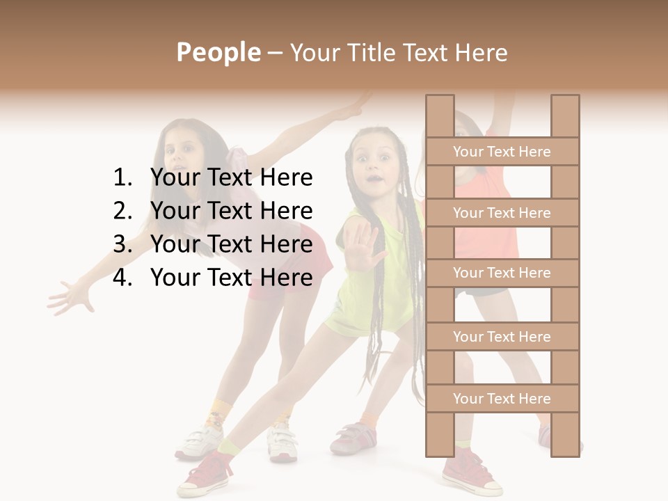 Caucasian Sporty School PowerPoint Template