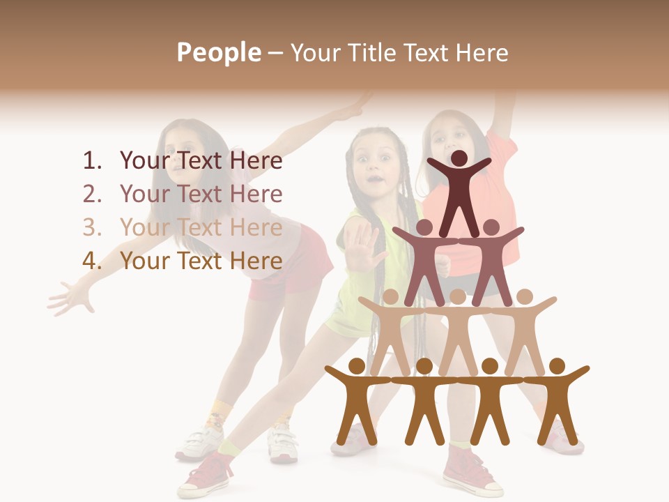 Caucasian Sporty School PowerPoint Template