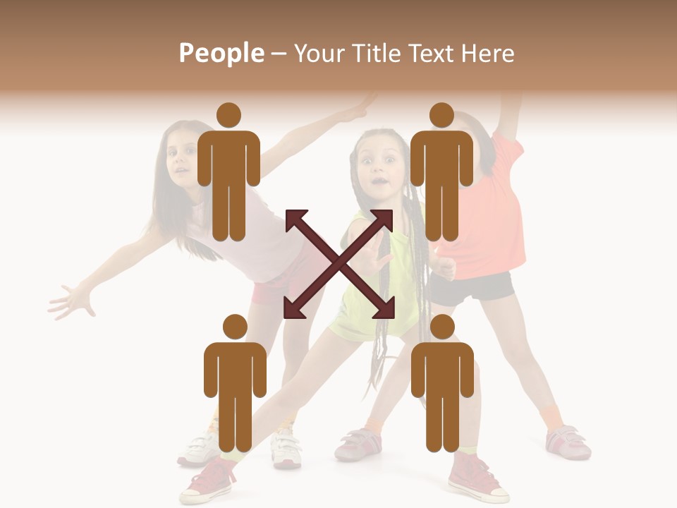 Caucasian Sporty School PowerPoint Template