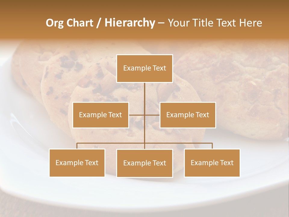 A White Plate Topped With Three Cookies On Top Of A Table PowerPoint Template