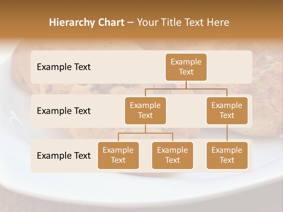 A White Plate Topped With Three Cookies On Top Of A Table PowerPoint Template