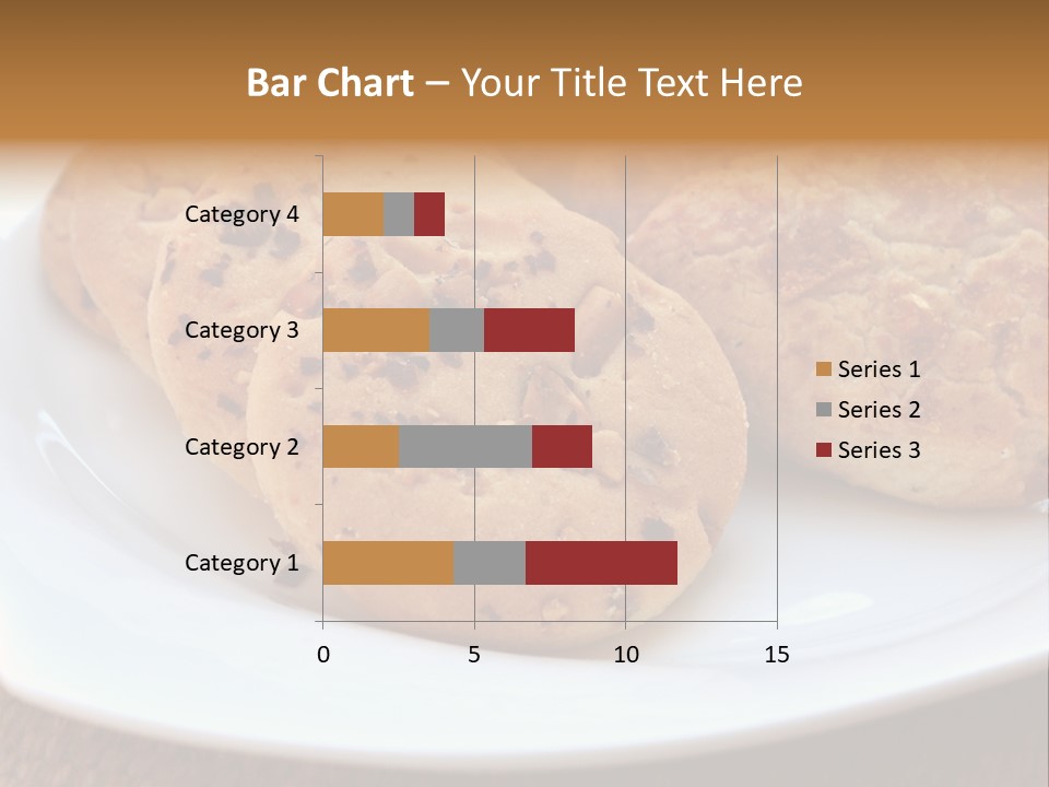 A White Plate Topped With Three Cookies On Top Of A Table PowerPoint Template