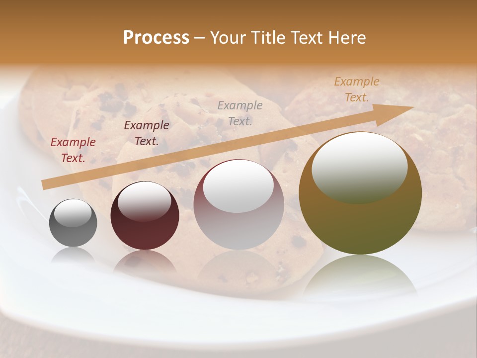A White Plate Topped With Three Cookies On Top Of A Table PowerPoint Template