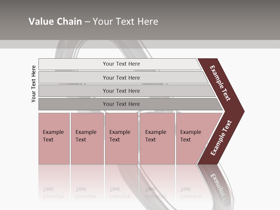 A Metal Chain On A White Background PowerPoint Template
