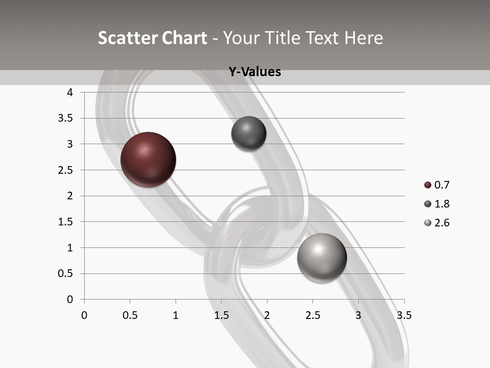 A Metal Chain On A White Background PowerPoint Template