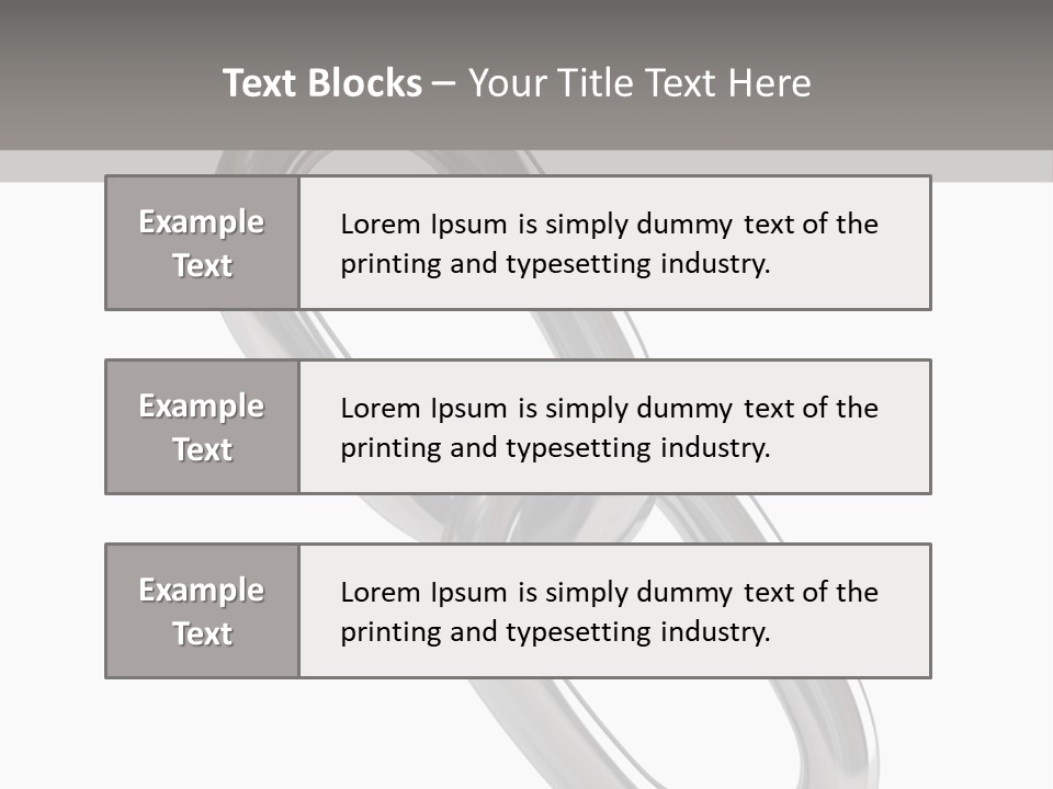A Metal Chain On A White Background PowerPoint Template