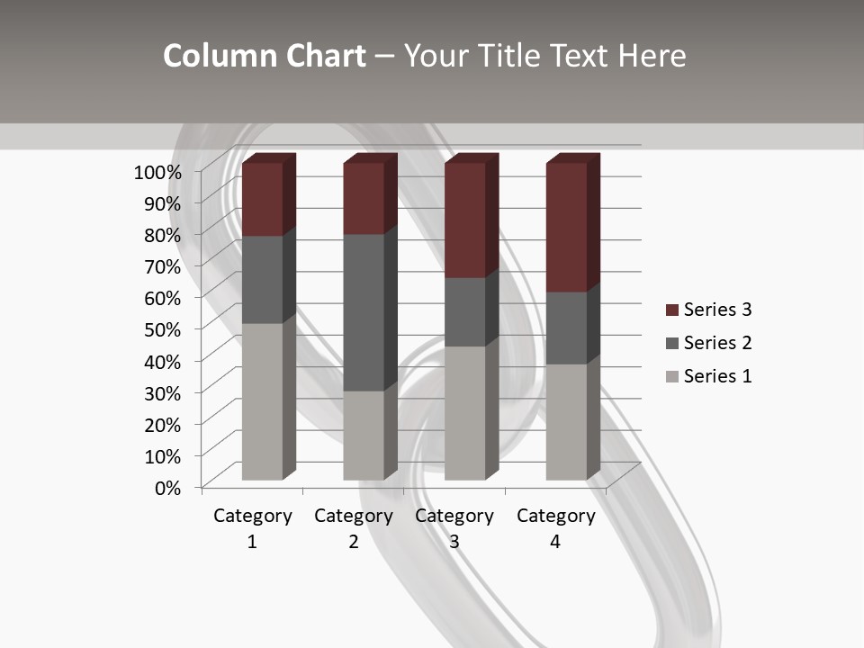 A Metal Chain On A White Background PowerPoint Template
