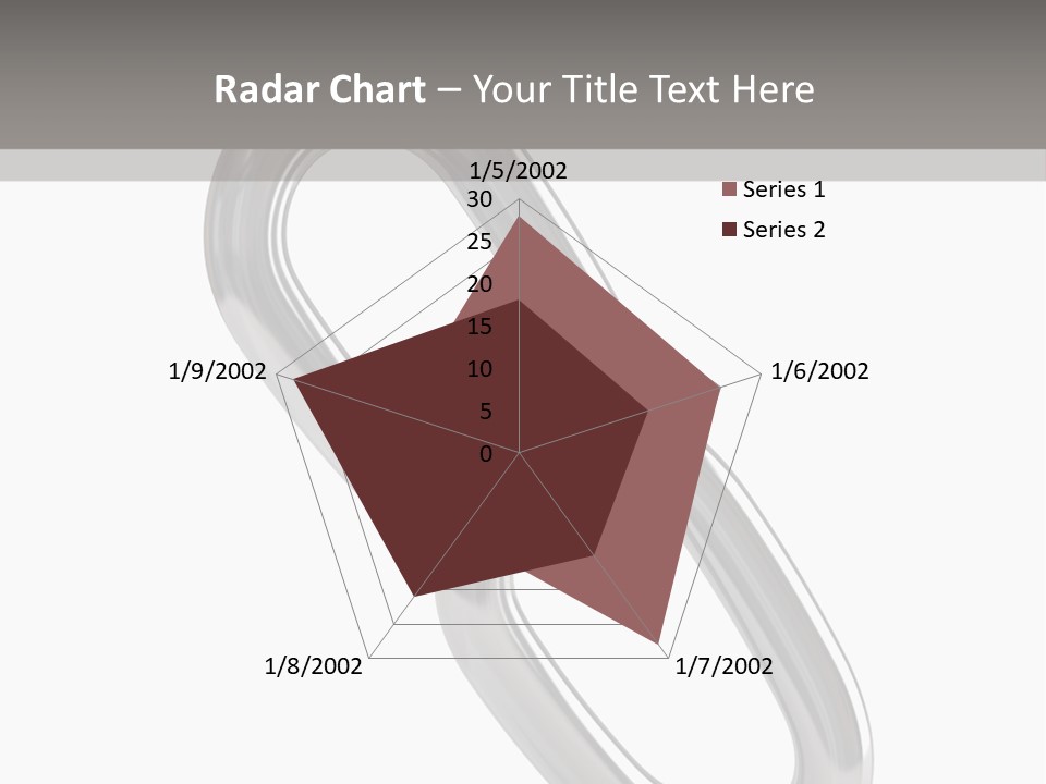 A Metal Chain On A White Background PowerPoint Template