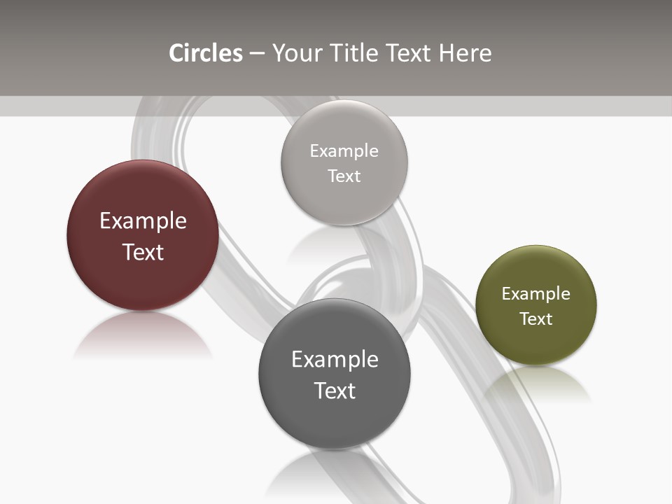 A Metal Chain On A White Background PowerPoint Template