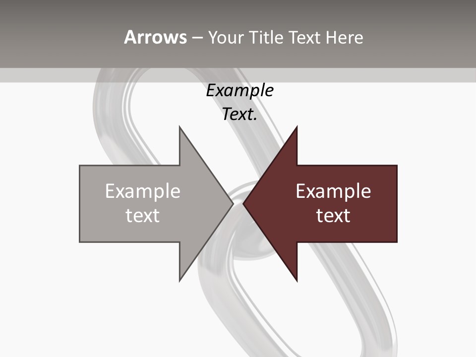 A Metal Chain On A White Background PowerPoint Template