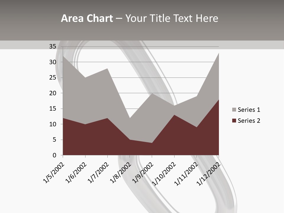 A Metal Chain On A White Background PowerPoint Template