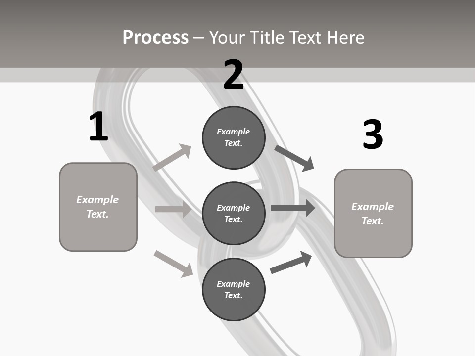 A Metal Chain On A White Background PowerPoint Template