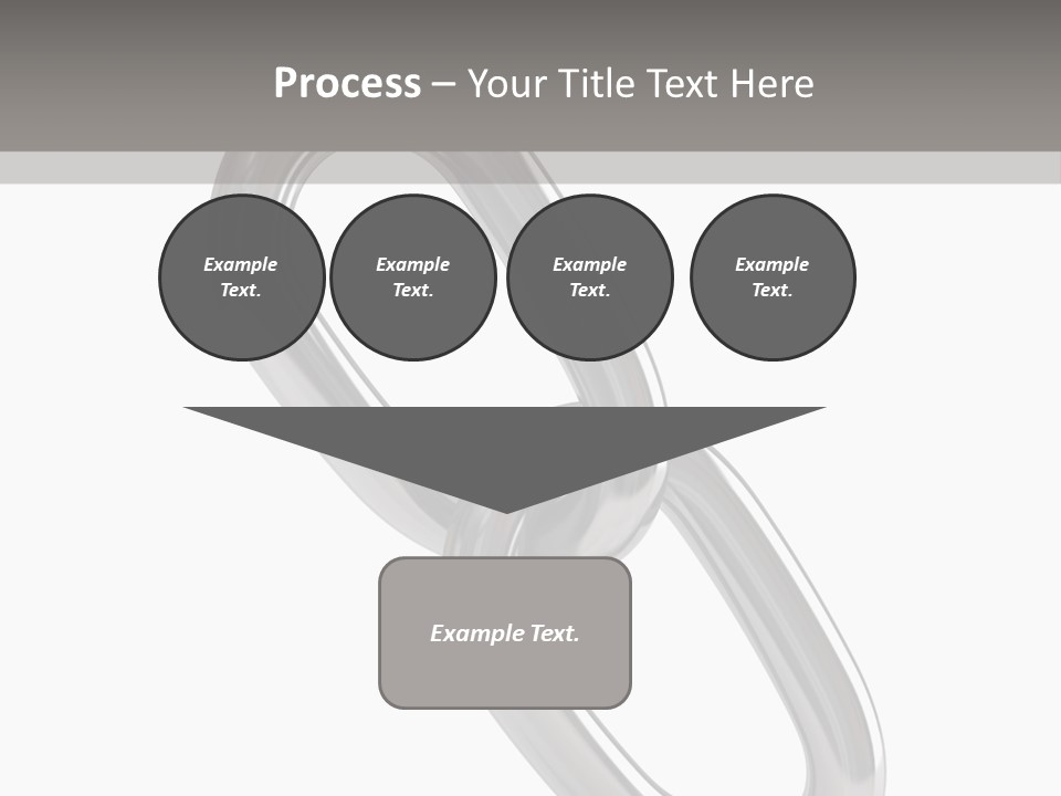 A Metal Chain On A White Background PowerPoint Template