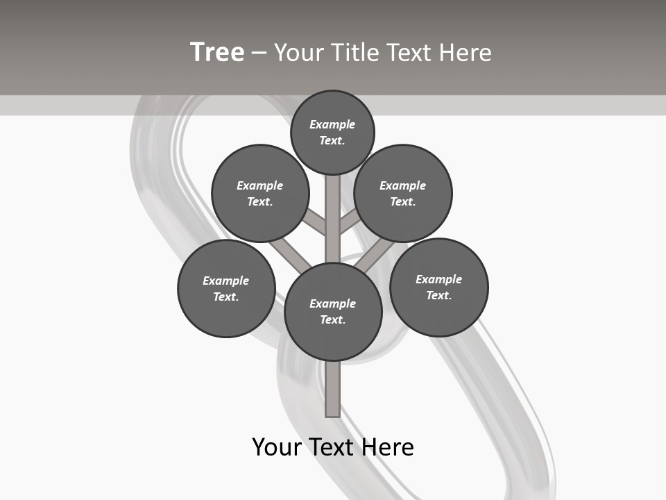 A Metal Chain On A White Background PowerPoint Template