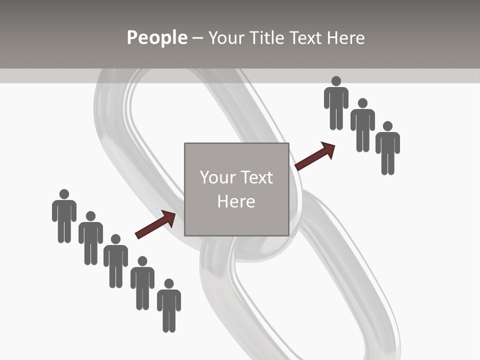 A Metal Chain On A White Background PowerPoint Template