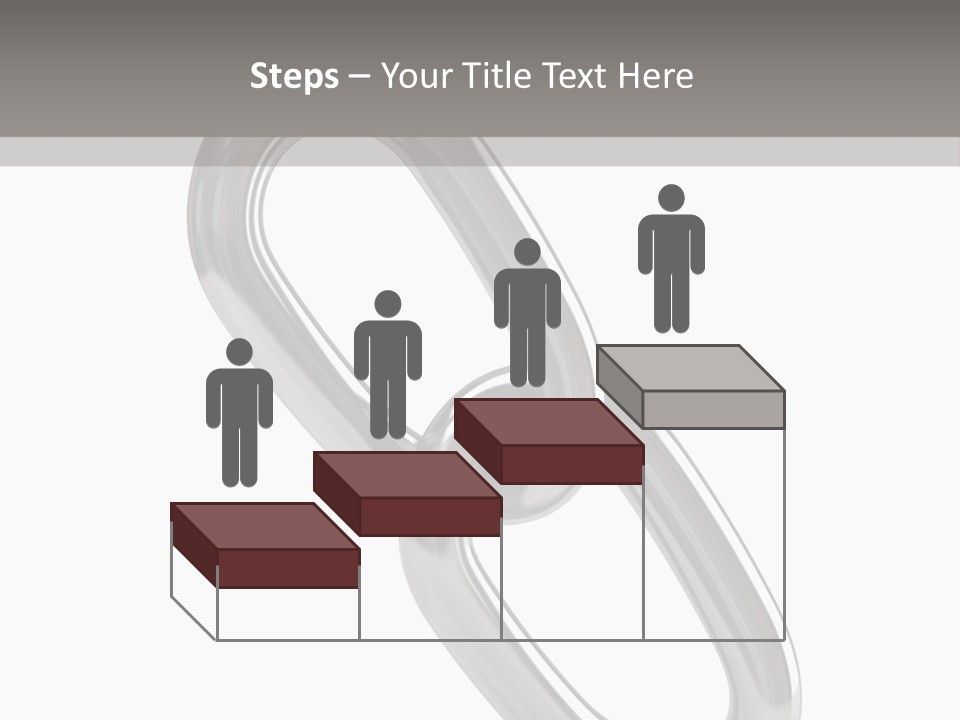 A Metal Chain On A White Background PowerPoint Template