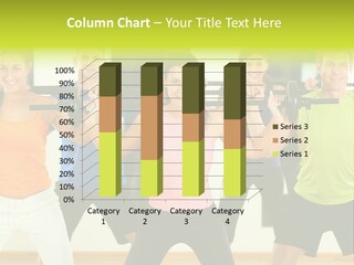 A Group Of People Holding Up A Barbell PowerPoint Template