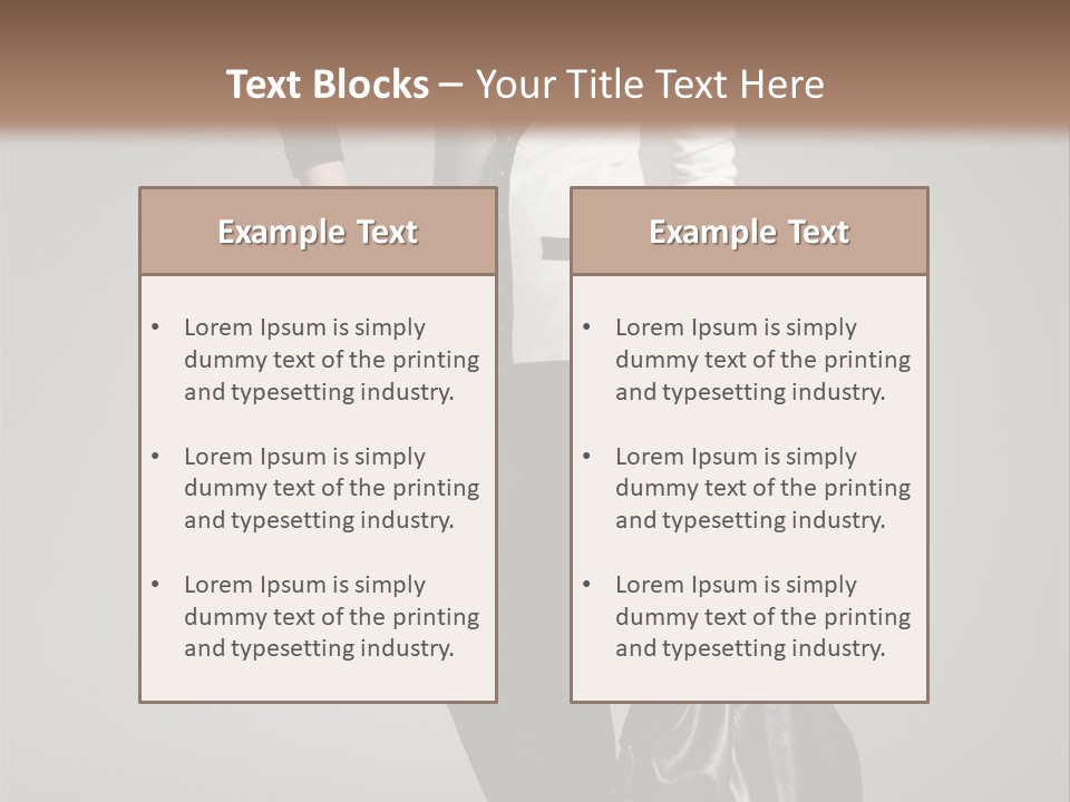 Hair Confident Woman PowerPoint Template