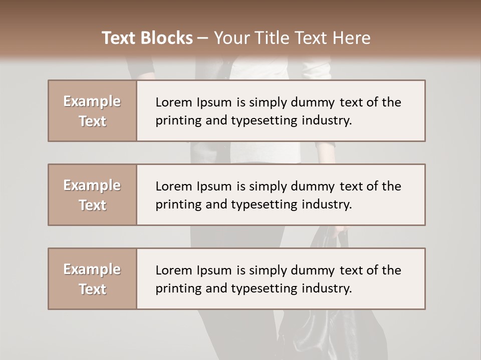 Hair Confident Woman PowerPoint Template