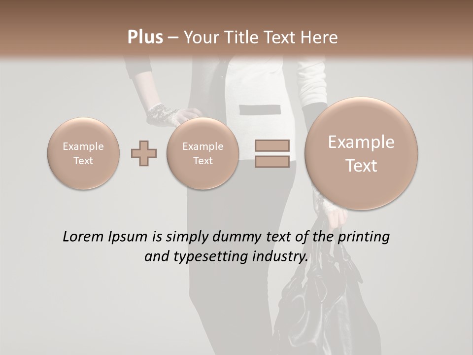 Hair Confident Woman PowerPoint Template