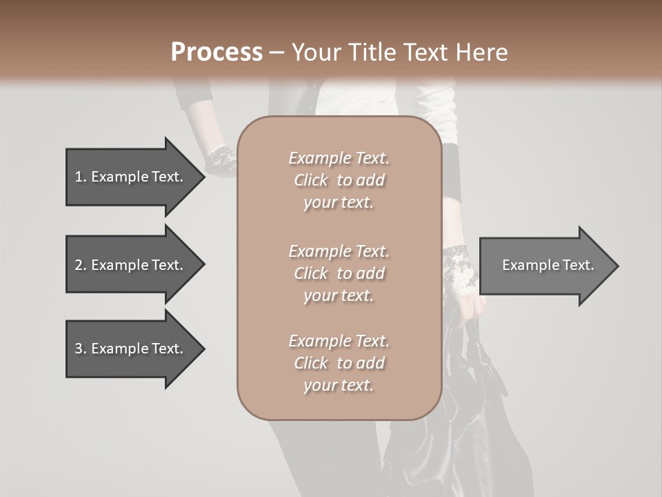 Hair Confident Woman PowerPoint Template