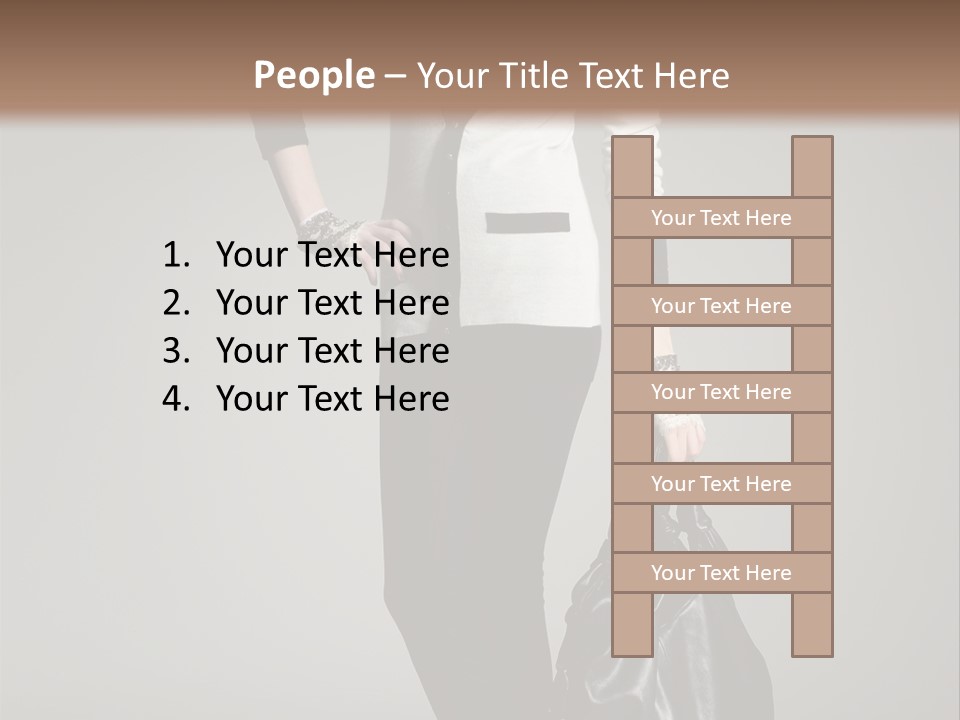 Hair Confident Woman PowerPoint Template