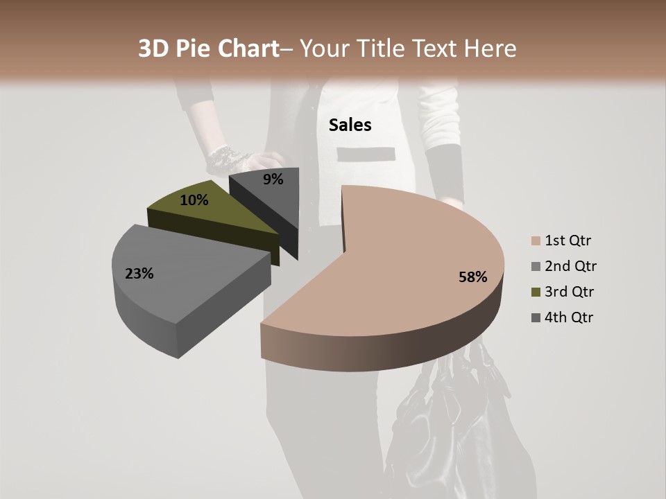 Hair Confident Woman PowerPoint Template