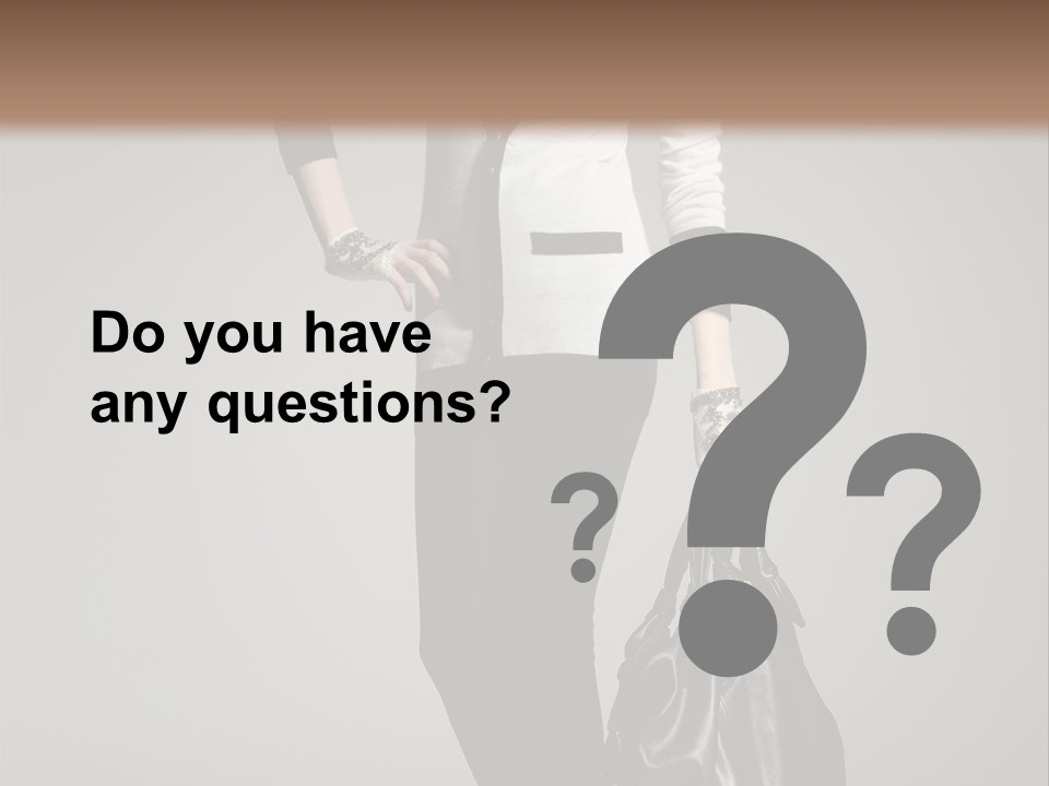 Hair Confident Woman PowerPoint Template