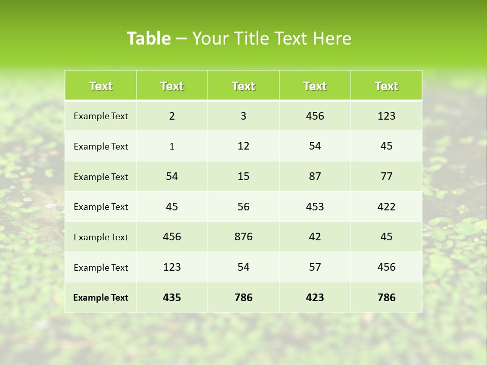 Wildlife Water Outdoors PowerPoint Template
