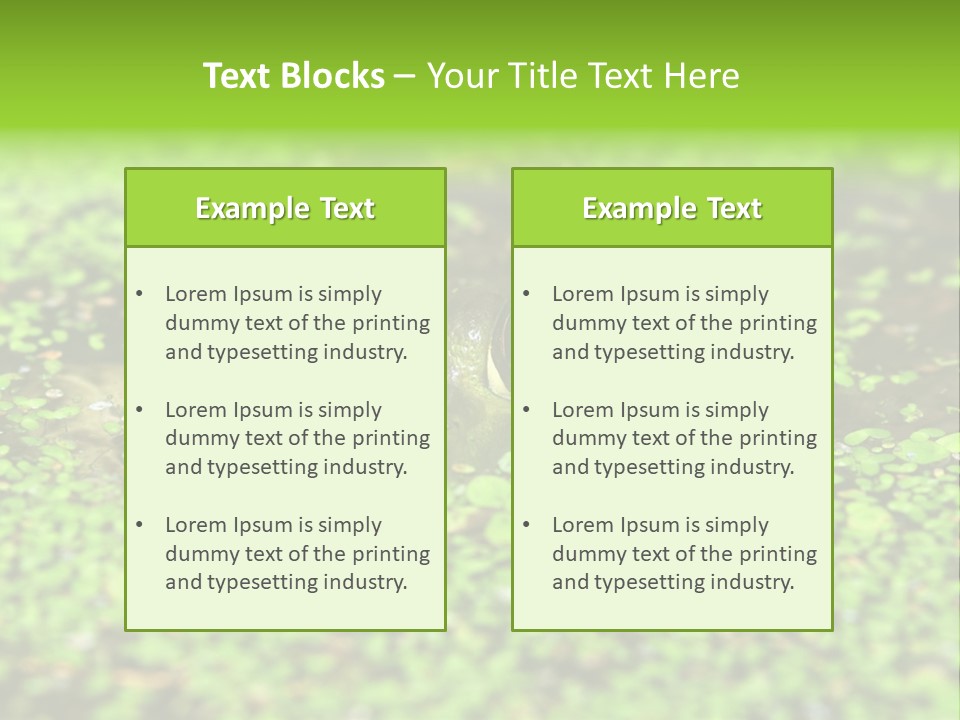 Wildlife Water Outdoors PowerPoint Template