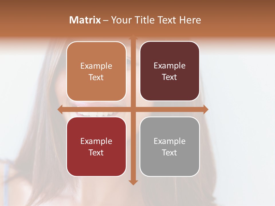 Kid Brunette Play PowerPoint Template