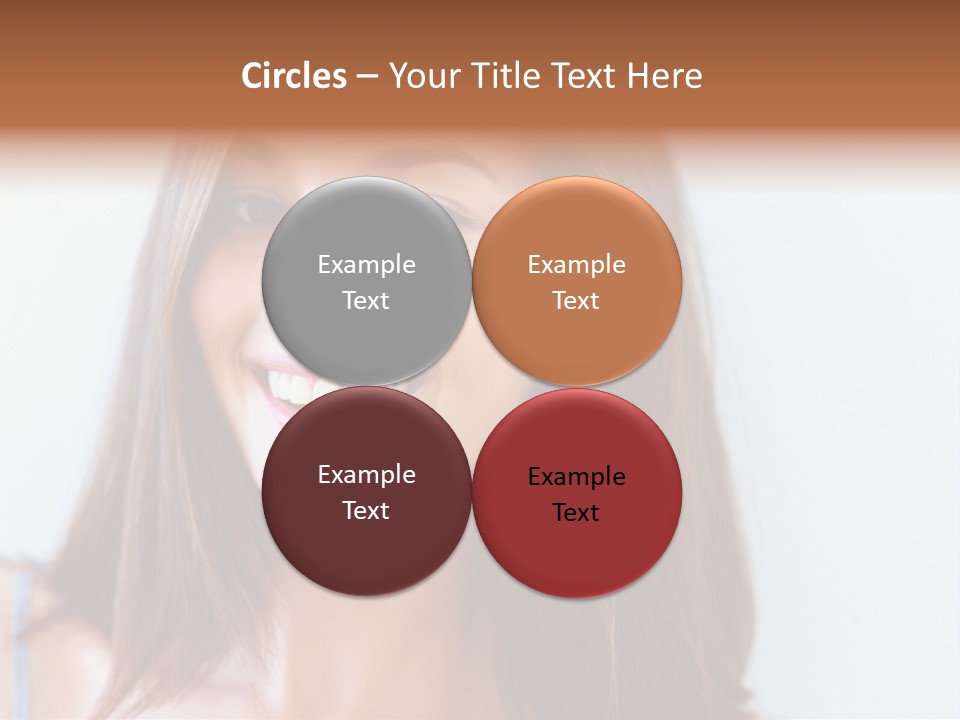 Kid Brunette Play PowerPoint Template