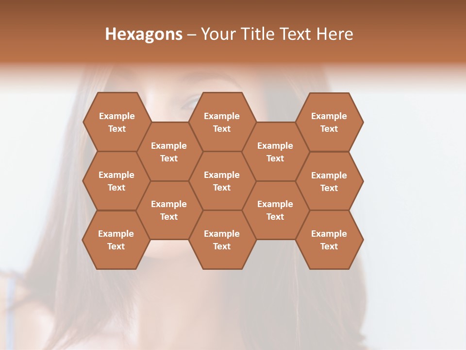 Kid Brunette Play PowerPoint Template