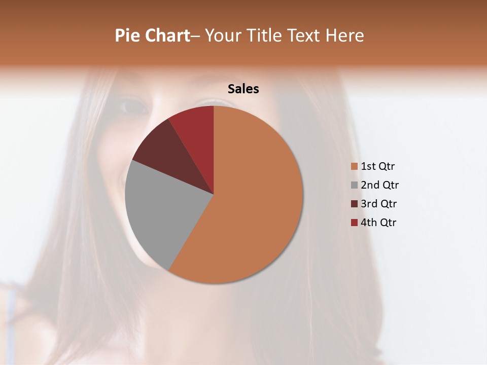 Kid Brunette Play PowerPoint Template