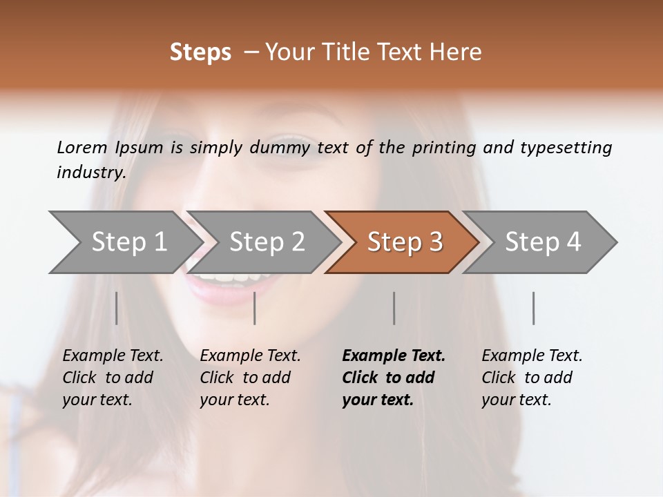 Kid Brunette Play PowerPoint Template