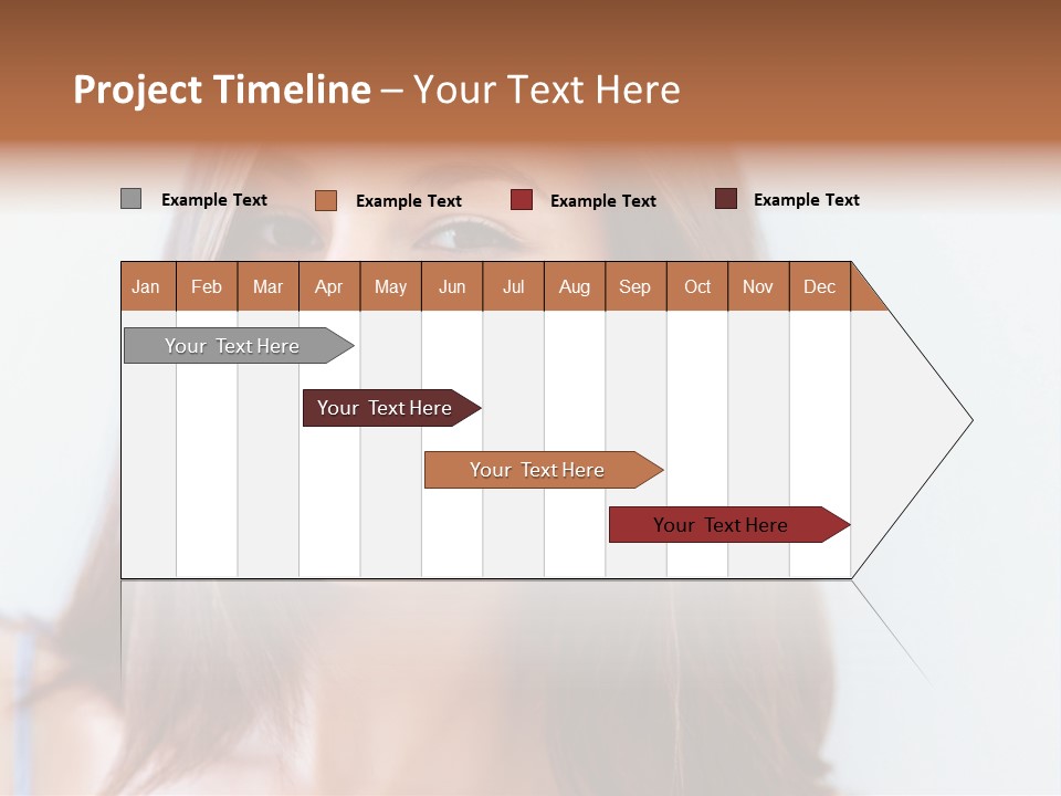 Kid Brunette Play PowerPoint Template