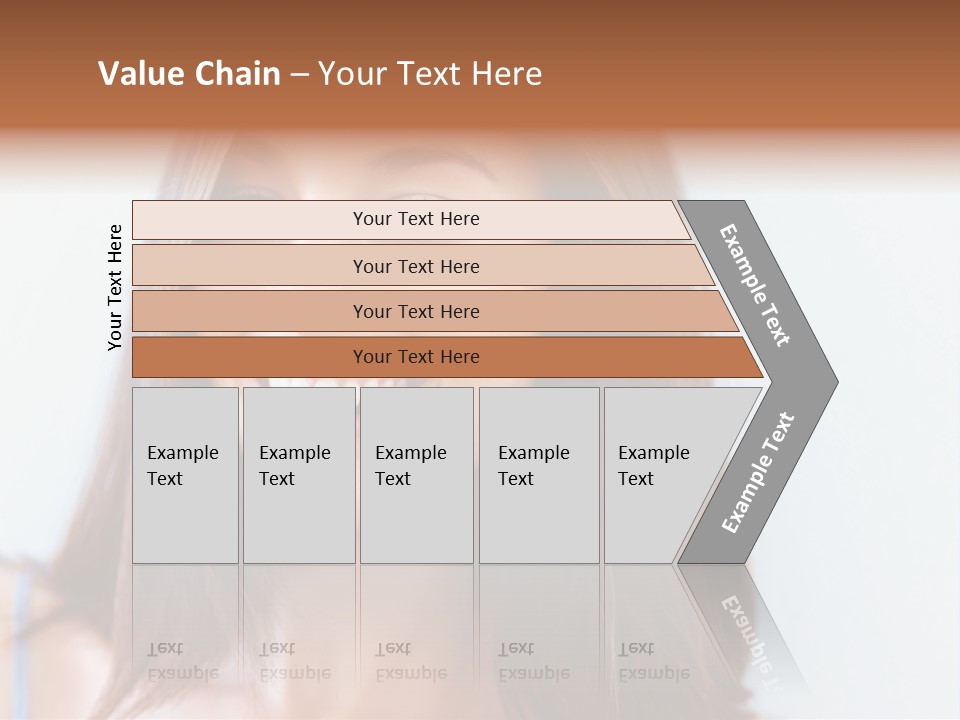 Kid Brunette Play PowerPoint Template