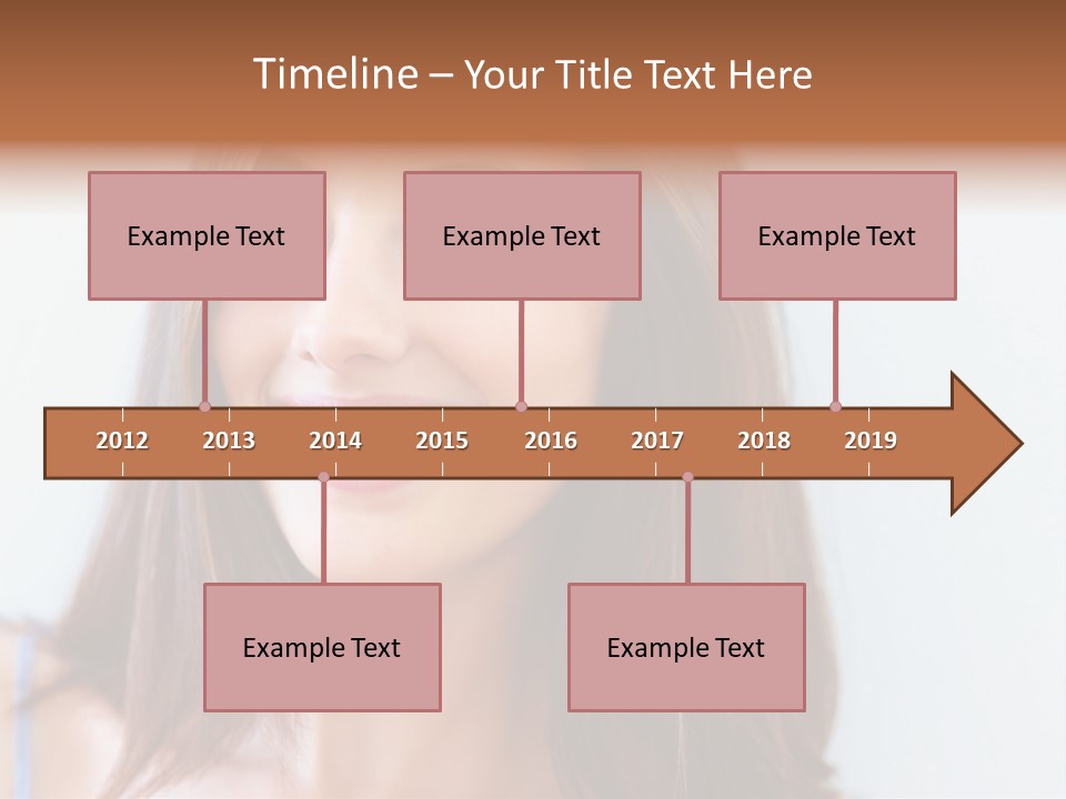 Kid Brunette Play PowerPoint Template