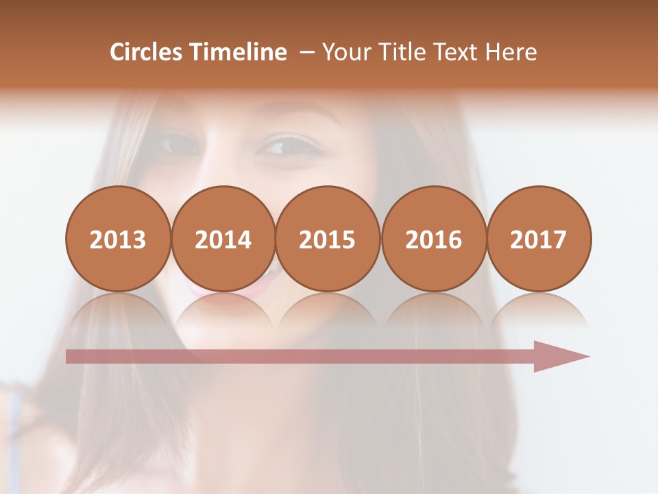 Kid Brunette Play PowerPoint Template