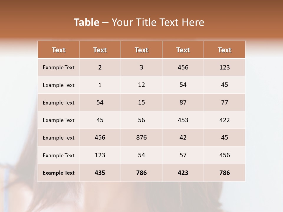 Kid Brunette Play PowerPoint Template