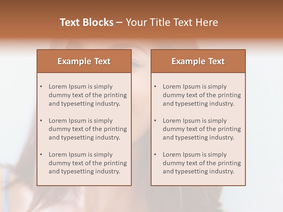 Kid Brunette Play PowerPoint Template