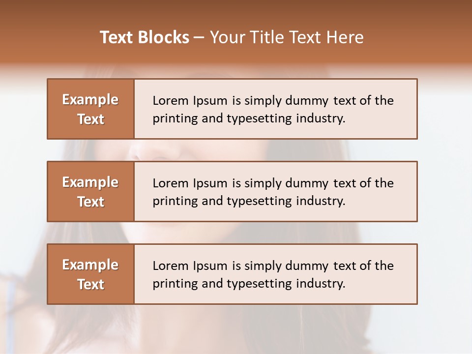 Kid Brunette Play PowerPoint Template