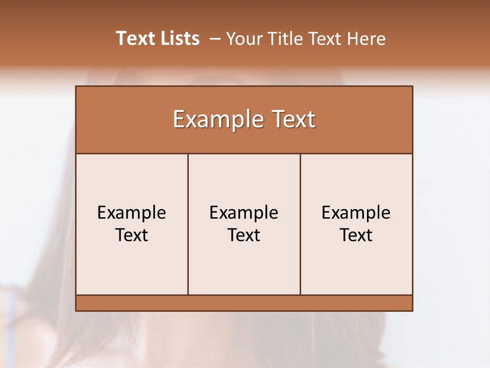 Kid Brunette Play PowerPoint Template