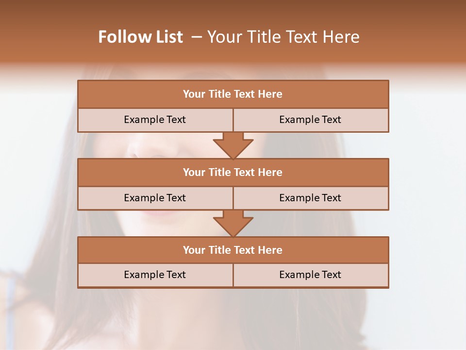 Kid Brunette Play PowerPoint Template