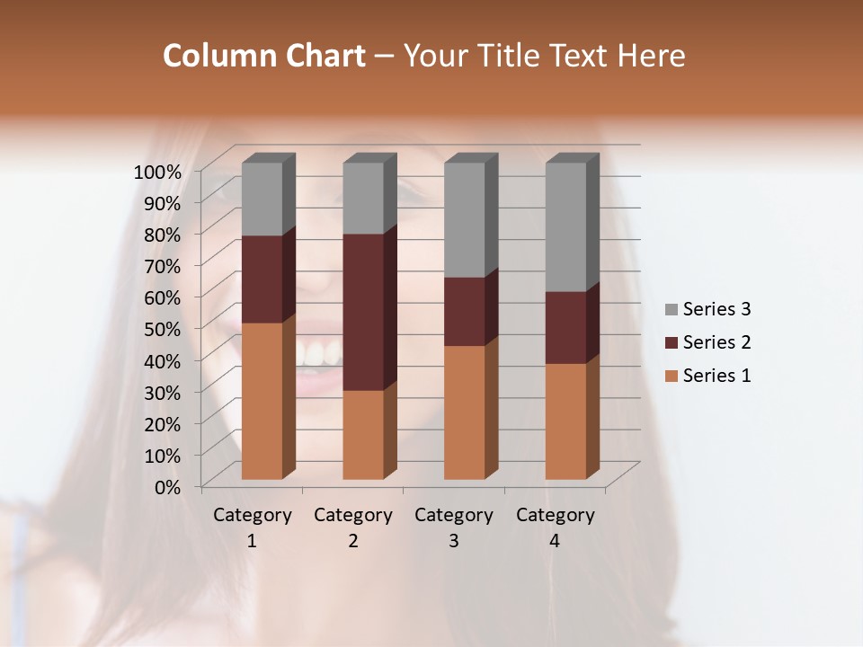 Kid Brunette Play PowerPoint Template