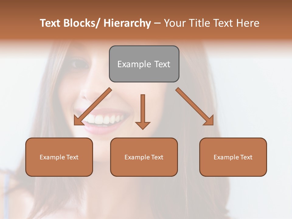 Kid Brunette Play PowerPoint Template