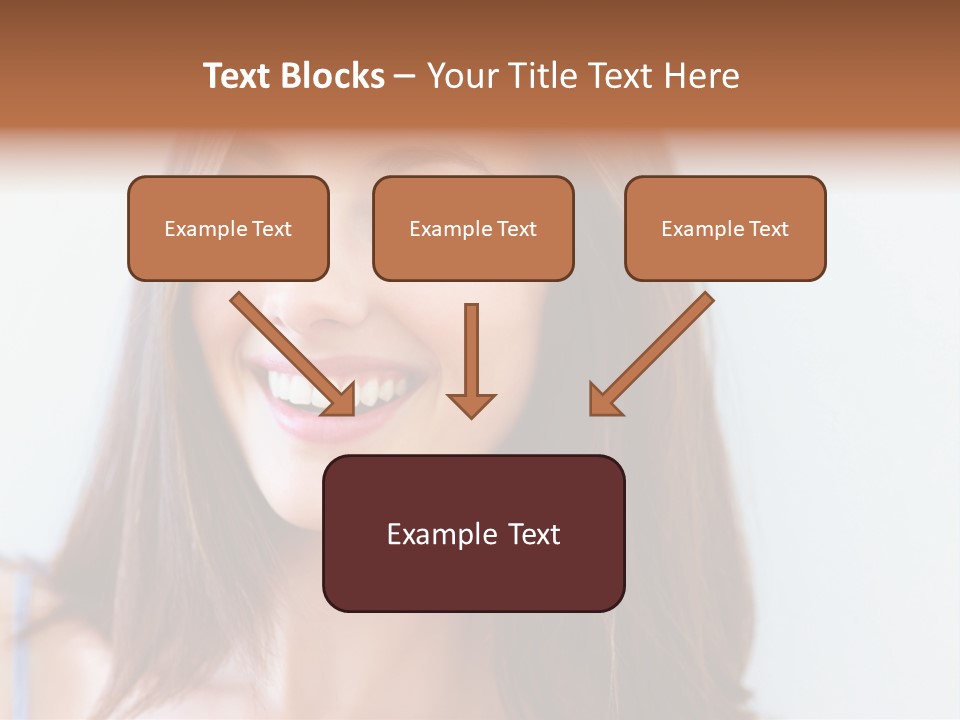 Kid Brunette Play PowerPoint Template