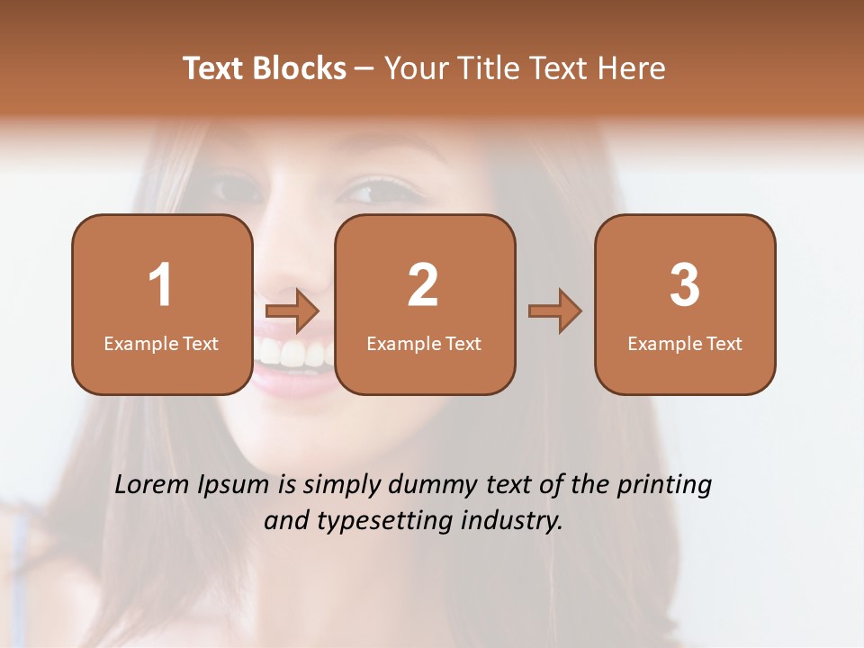 Kid Brunette Play PowerPoint Template